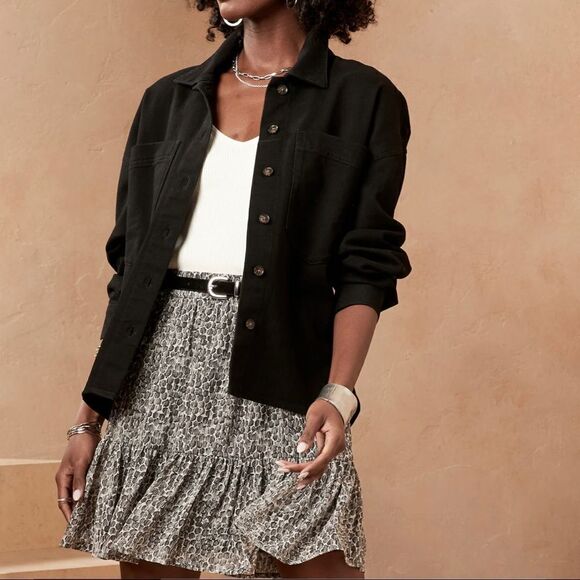 NWT Banana Republic Flounce Hem Mini Skirt - Picture 1 of 9